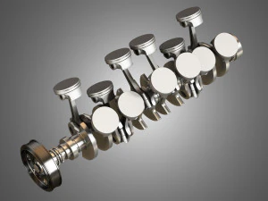 v12 エンジン - 12 気筒 3Dモデル