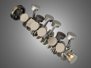 v12 engine-12 cylinders 3Dモデル