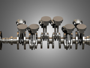v12 engine-12 cylinders 3Dモデル