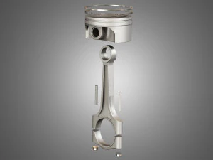 piston with connecting rod 3D Model