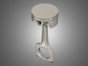 piston with connecting rod 3D Model