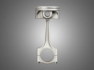 piston with connecting rod 3D Model