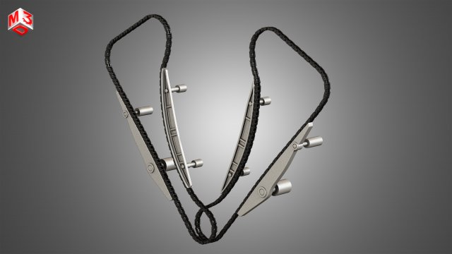 engine chains Model 3D .c4d .max .obj .3ds .fbx .stl .blend 