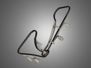 engine chains Model 3D
