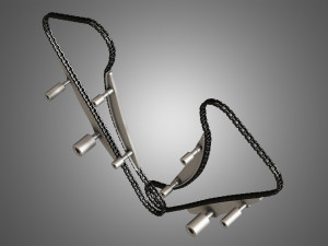 engine chains Model 3D
