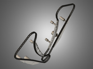 engine chains Model 3D