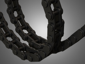 engine chains Model 3D