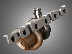 exhaust manifold Modelo 3D