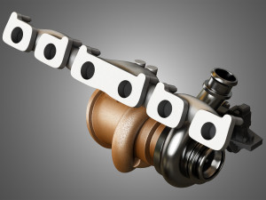 exhaust manifold Modelo 3D