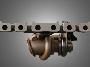 exhaust manifold Modelo 3D