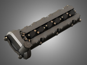 engine valve cover Modèle 3D