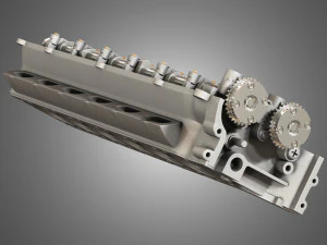 valves head with camshafts 3D Model