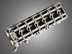 valves head with camshafts Modèle 3D