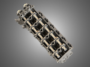 valves head with camshafts Modèle 3D