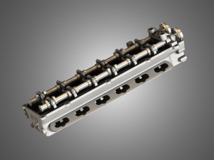 valves head with camshafts Modèle 3D