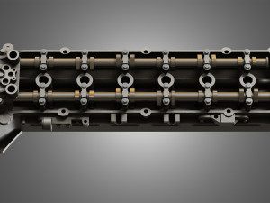 valves head with camshafts Modèle 3D