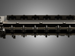 valves head with camshafts Modèle 3D