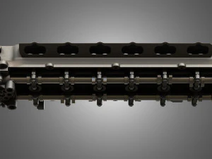 valves head with camshafts 3D Model