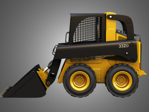 332d skid steer Model 3D