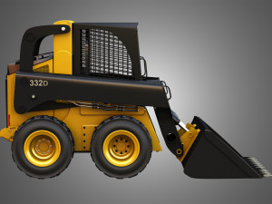 332d skid steer Model 3D