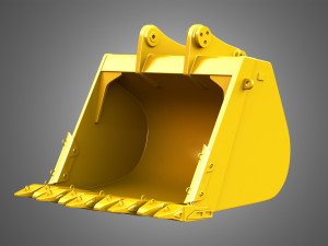 excavator bucket - 6015b hydraulic mining shovel 3D Model