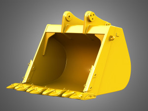 excavator bucket - 6015b hydraulic mining shovel 3D Модель
