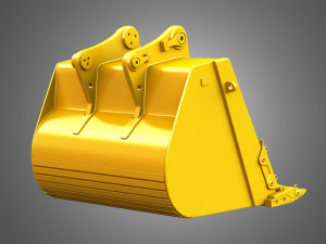 excavator bucket - 6015b hydraulic mining shovel 3D Model