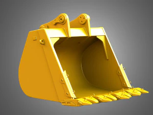 excavator bucket - 6015b hydraulic mining shovel 3D Model