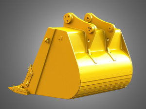 excavator bucket - 6015b hydraulic mining shovel 3D Model