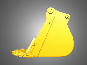 excavator bucket - 6015b hydraulic mining shovel 3D Model