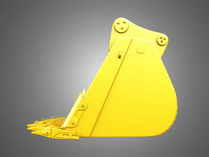 excavator bucket - 6015b hydraulic mining shovel 3D Model