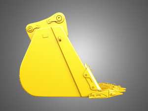 excavator bucket - 6015b hydraulic mining shovel 3D Model
