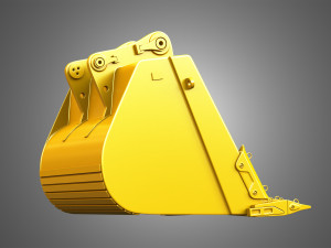 excavator bucket - 6015b hydraulic mining shovel 3D Model