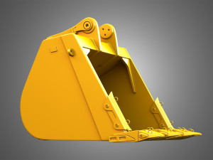 excavator bucket - 6015b hydraulic mining shovel 3D Model