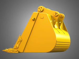 excavator bucket - 6015b hydraulic mining shovel 3D Model