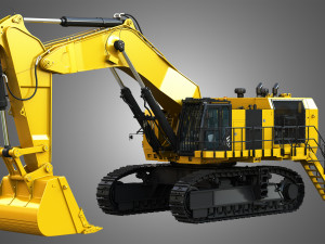 6015b - hydraulic mining shovel 3D मॉडल