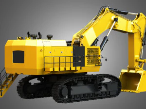 6015b - hydraulic mining shovel 3D Model