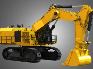 6015b - hydraulic mining shovel 3D Model
