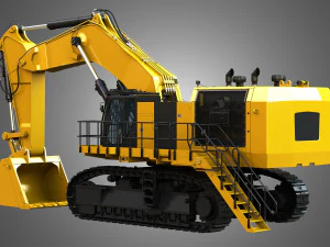 6015b - hydraulic mining shovel 3D Model