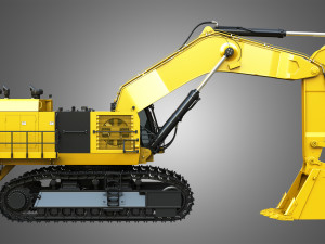6015b - hydraulic mining shovel 3Dモデル