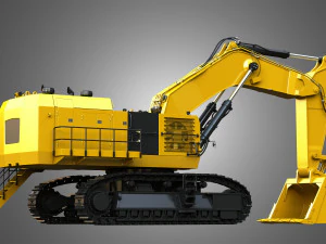 6015b - hydraulic mining shovel 3D Model