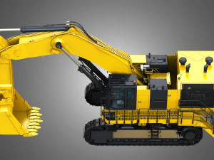 6015b - hydraulic mining shovel 3D Model