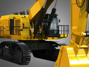 6015b - hydraulic mining shovel 3D Model