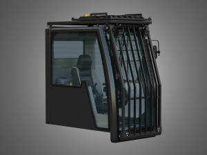 driving cabin - 6015b hydraulic mining shovel Modello 3D