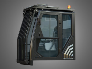 driving cabin - 6015b hydraulic mining shovel Modello 3D
