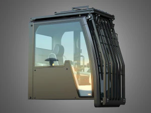 driving cabin - 6015b hydraulic mining shovel 3D Model
