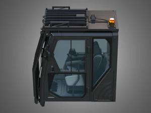 driving cabin - 6015b hydraulic mining shovel 3D Model