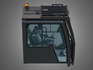 driving cabin - 6015b hydraulic mining shovel Modello 3D