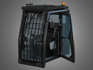 driving cabin - 6015b hydraulic mining shovel Modello 3D