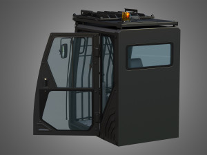 driving cabin - 6015b hydraulic mining shovel Modello 3D